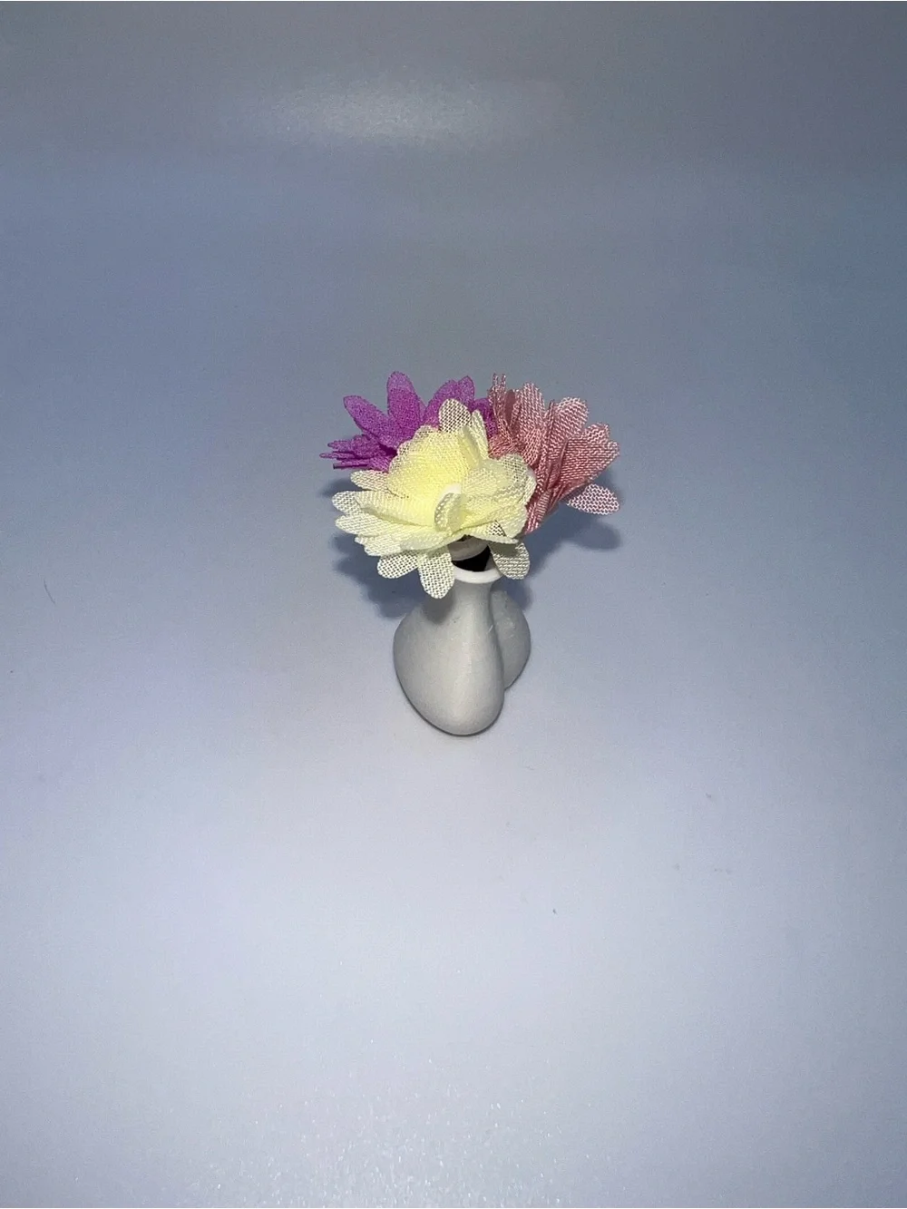 Miniature dollhouse floral decor